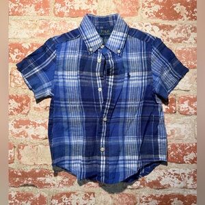 Polo by Ralph Lauren Kids Blue Checkered Shirt